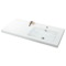 Rectangular White Ceramic Wall Mounted or Drop In Sink